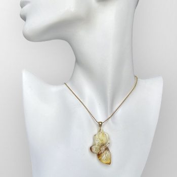 Stylish Landscape Amber Necklace - Horse