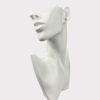 Youthful landscape amber earring peg and ring set