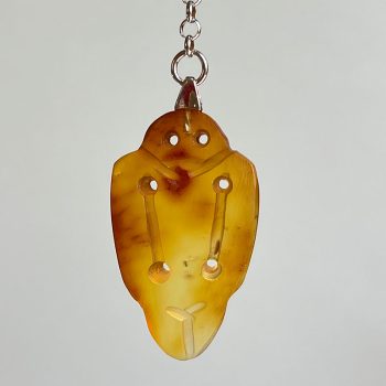 Frosted amber keyring Kuršiukas