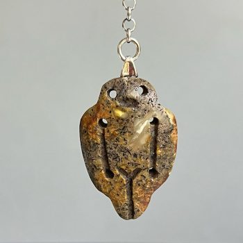 Frosted amber foam keyring Kuršiukas