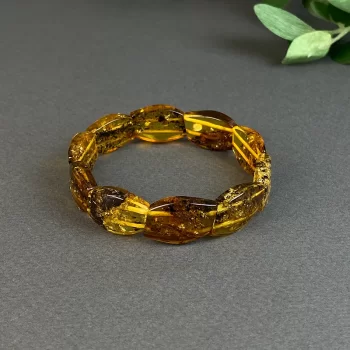 Beautiful clear amber bracelet
