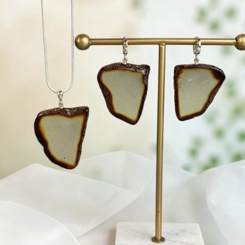 Nepaprasto grožio pjaustyto gintaro rinkinys ''Simfonija''